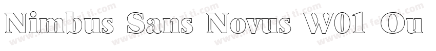 Nimbus Sans Novus W01 Ou Blk字体转换